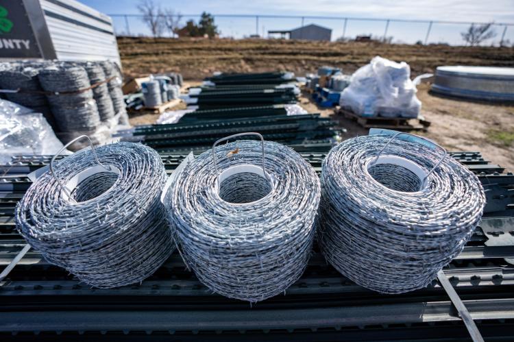 The Animal Supply Points will continue to collect fencing materials for ranchers across the Texas Panhandle who are having to rebuild fences. (Sam Craft/Texas A&M AgriLife) 